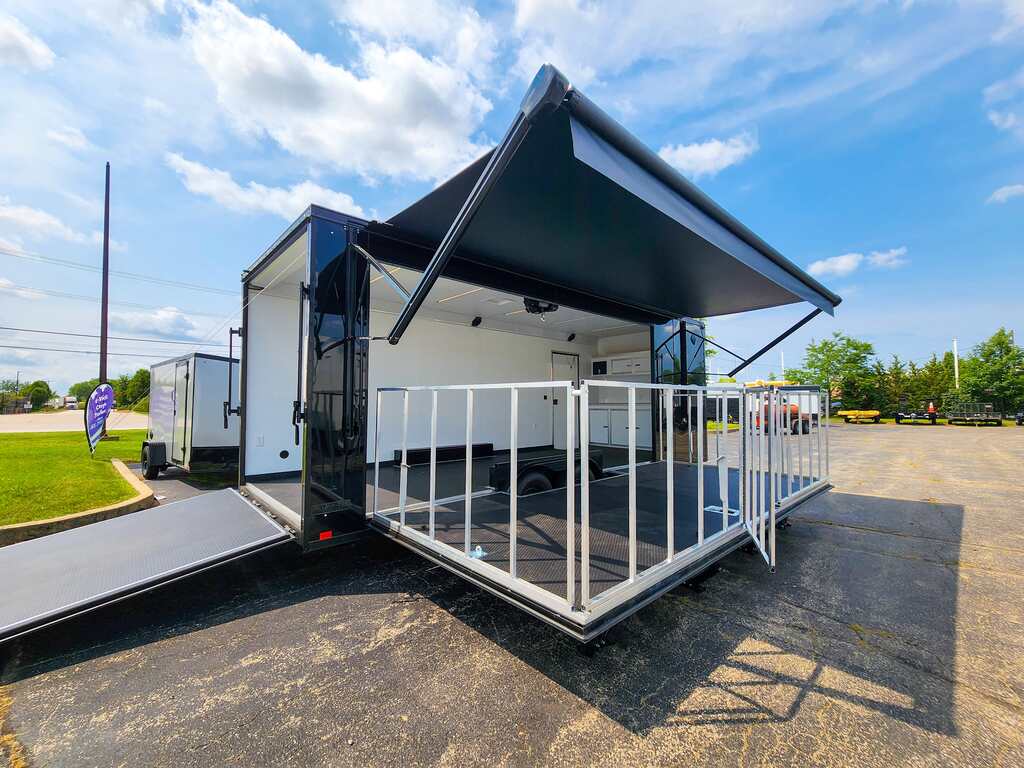 24' Black Stage Trailer