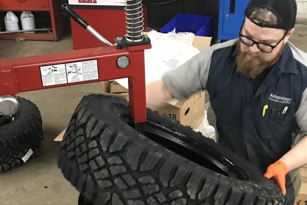 Trailer tire repair