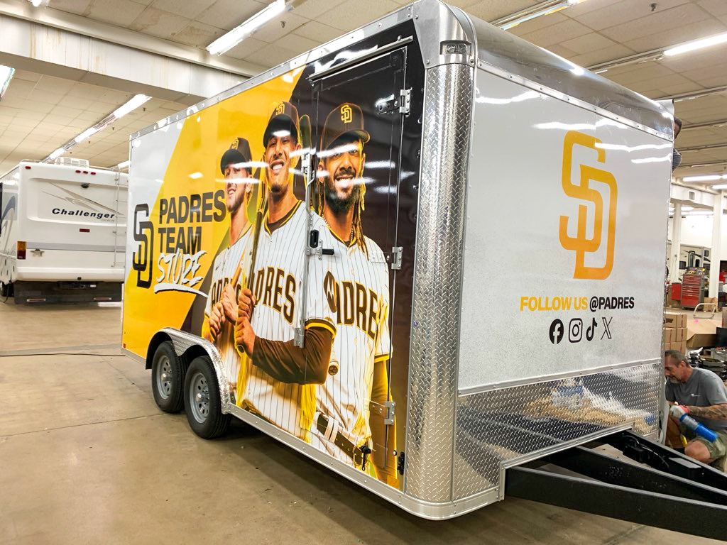 San Diego Padres Team Store Vending Trailer