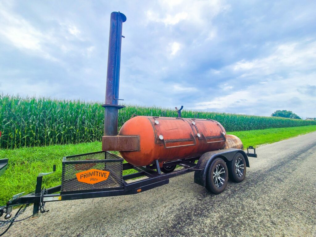 Primitive Pits 500-Gallon Smoker Trailer