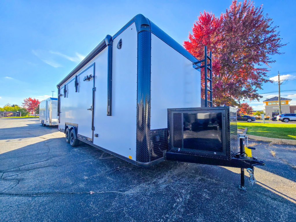 24' Discovery stage trailer matte white