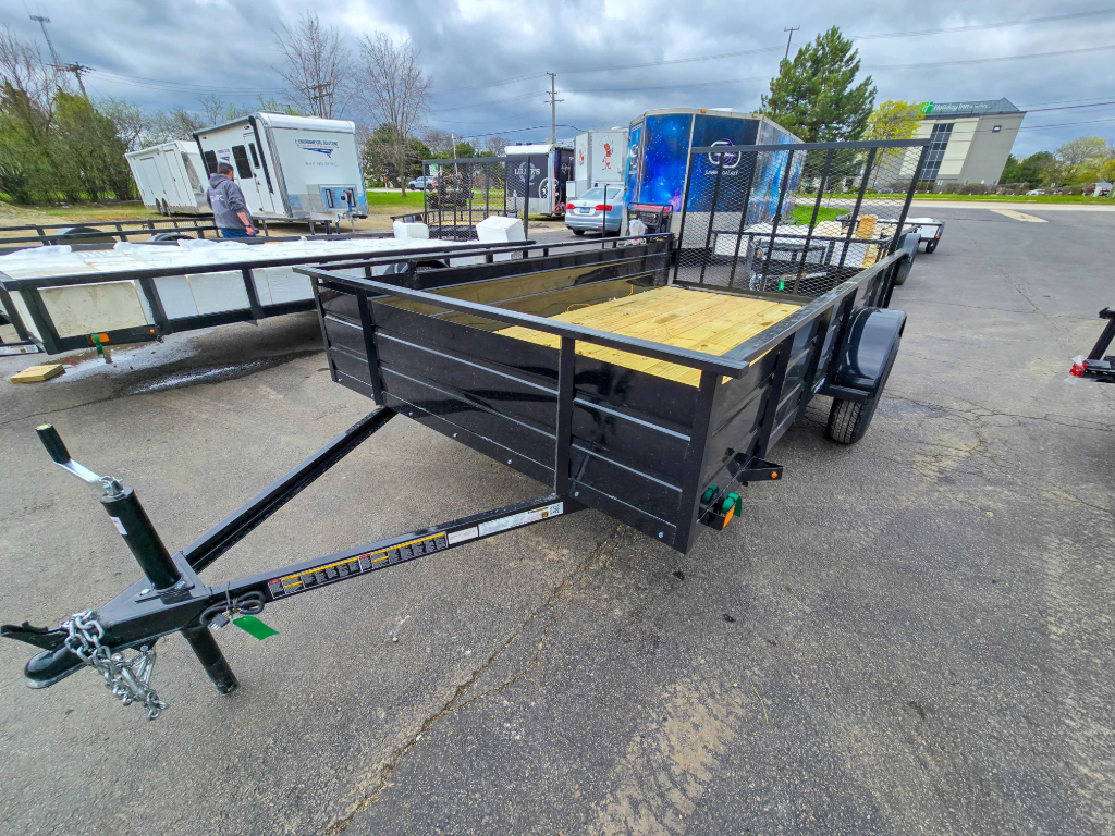 6'x12' Carry-On Utility Trailer with Solid Steel Sides