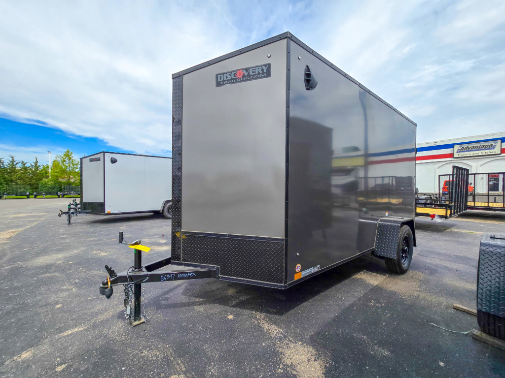 6'x12' Discovery Cargo Trailer charcoal