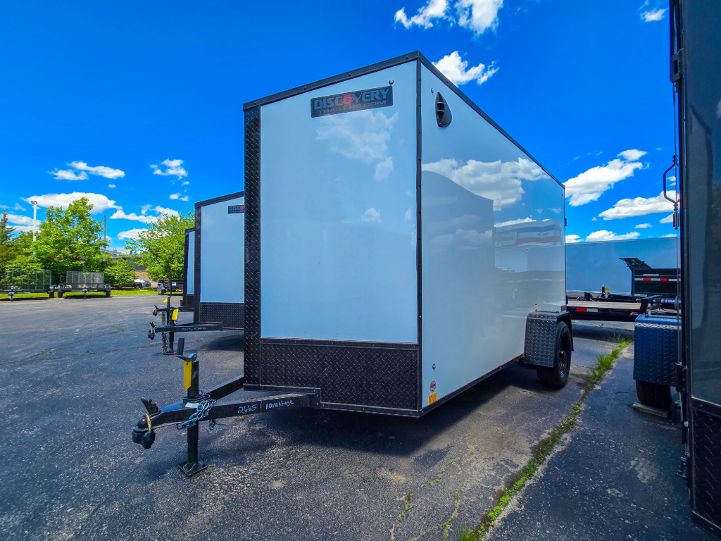 6'x12' Discovery Cargo Trailer white