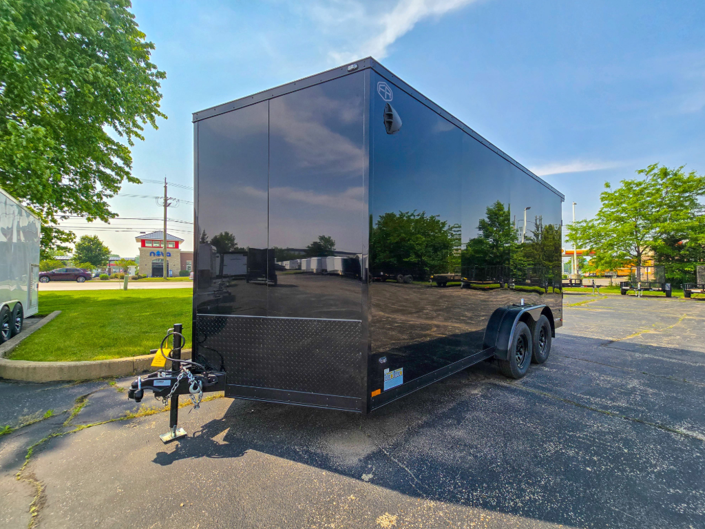 7.5'x16' Continental Cargo Trailer black