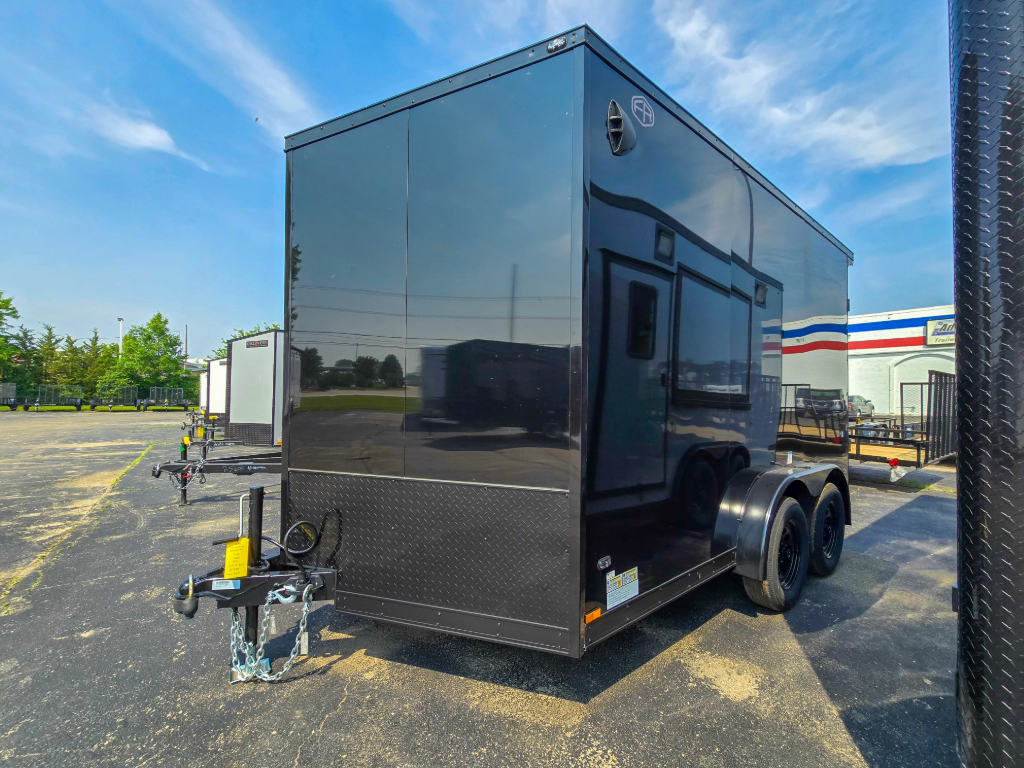 7'x12' Continental Cargo Trailer black