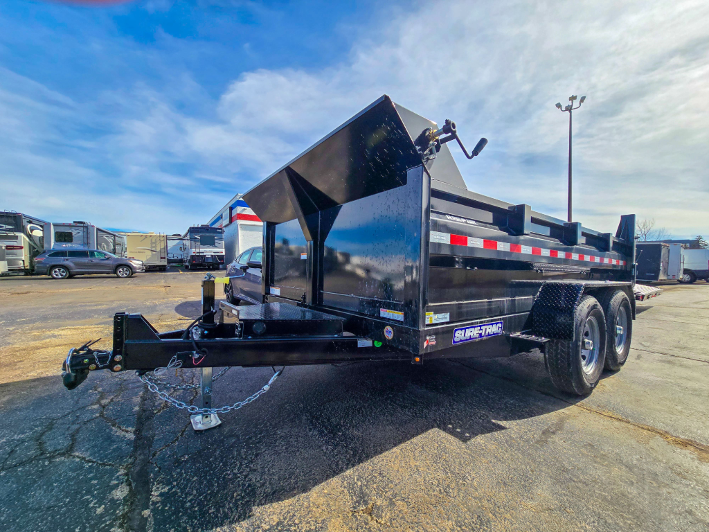 7'x12' Sure-Trac Dump Trailer