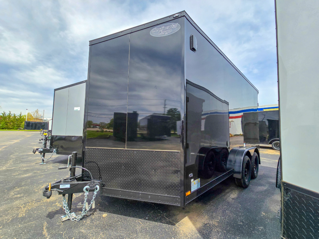 7'x14' Continental Cargo Cargo Trailer black