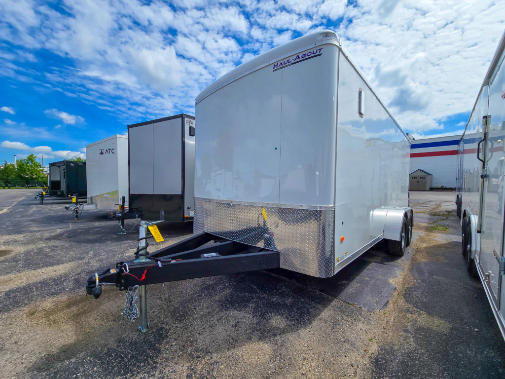 7'x16' Haul About Landscape Trailer white