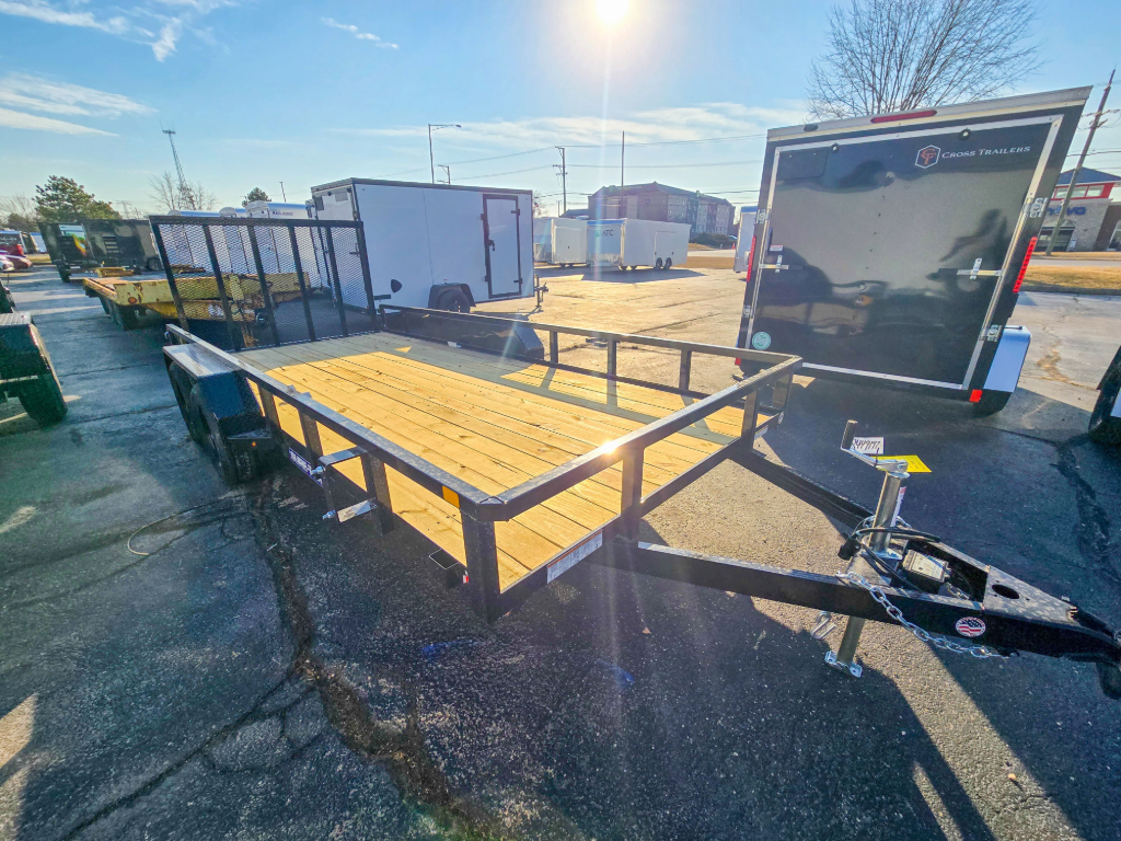 7'x16' Sure-Trac Tube Top Utility Trailer