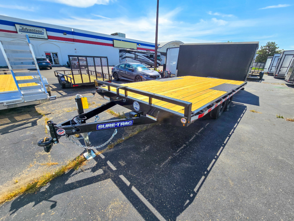 8.5'x16' Sure-Trac Deckover Equipment Trailer