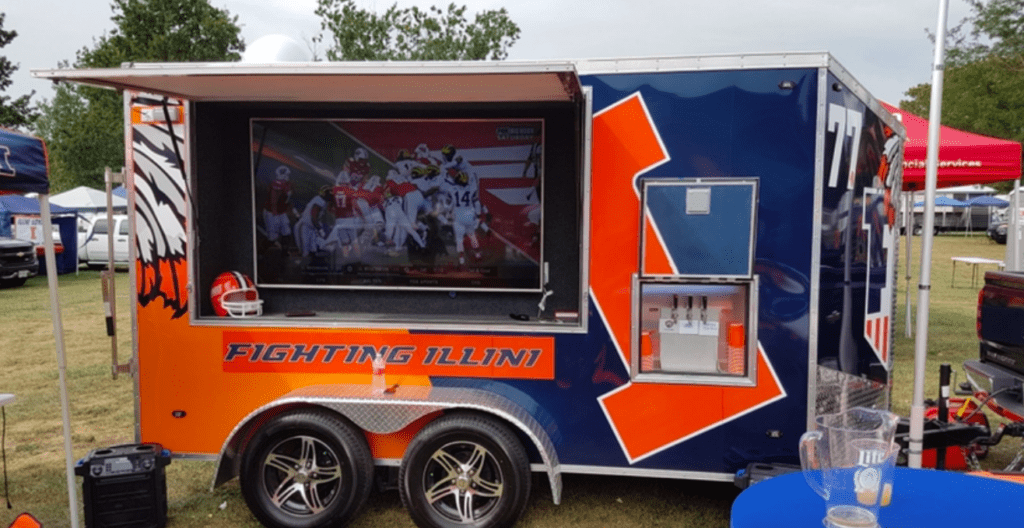 University of Illinois tailgate trailer